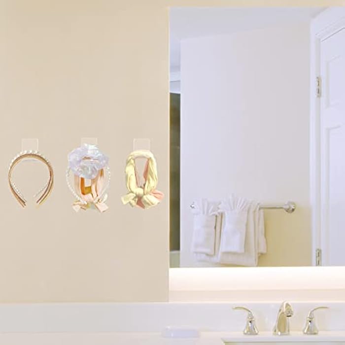 DELIPPLY Acrylic Headband Holder Organizer, Hair Accessories Display Wall Shelves for Girls Women, The Perfect Headband Storage Shelf (Pack of 3) - Image 5